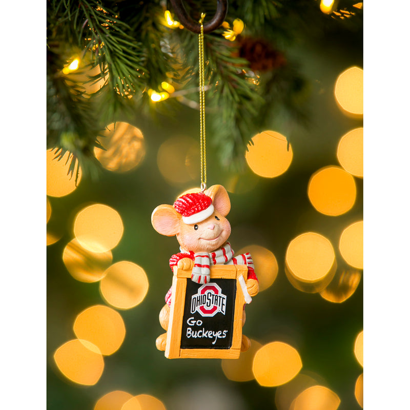 Ohio State University, Holiday Mouse Ornament,3ot973mou