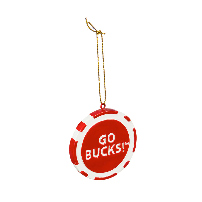 Game Chip Ornament, Ohio State University,3ot973pc