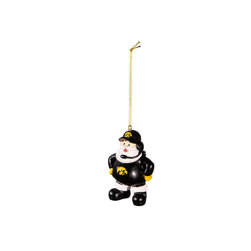 Coach Santa Ornament, University of Iowa,3ot980cso