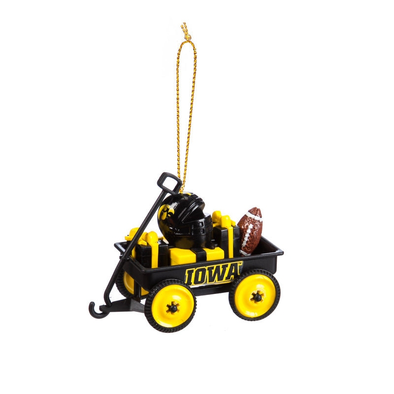 Team Wagon Ornament, Iowa,3ot980wgn