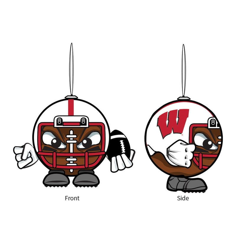 University of Wisconsin-Madison, Ball Head Ornament,3ot984bh