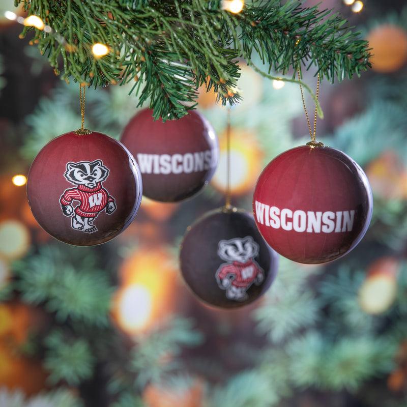 12pc Ornament Set, University of Wisconsin-Madison,3ot984os12