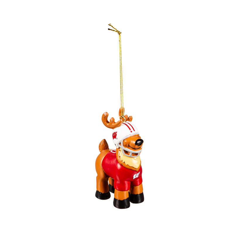 Reindeer Player Ornament, University of Wisconsin-Madison,3ot984rpo