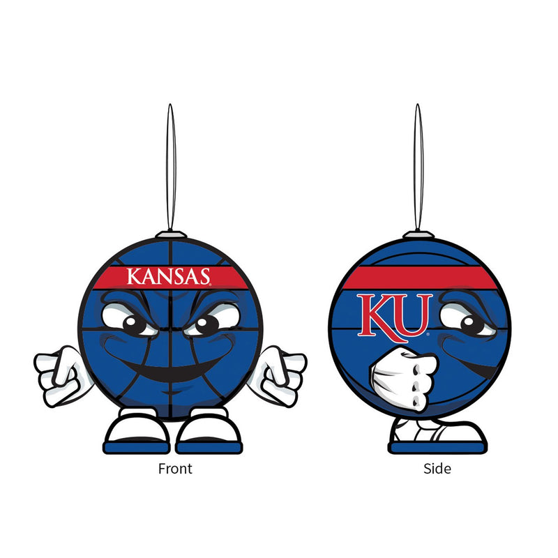 University of Kansas, Ball Head Ornament,3ot996bh