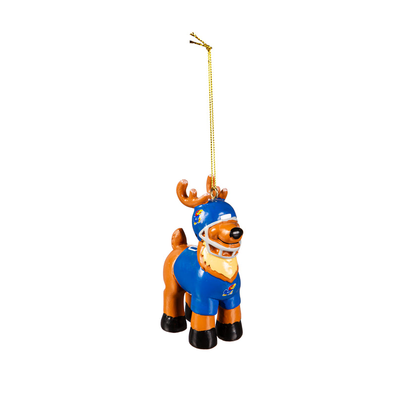 Reindeer Player Ornament, University of Kansas,3ot996rpo