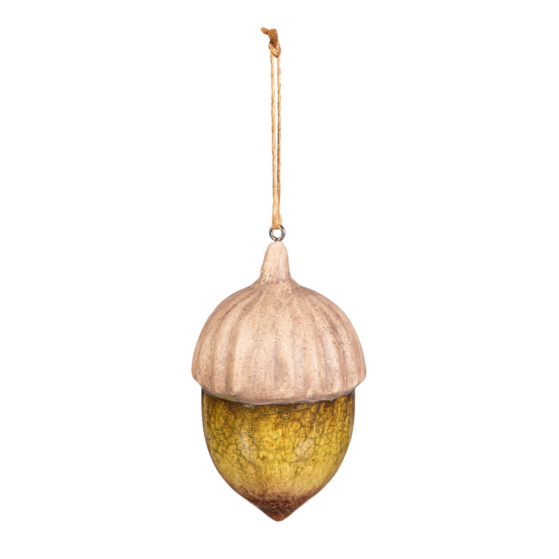 3.75" Ceramic Hanging Décor, Acorn,3otc051