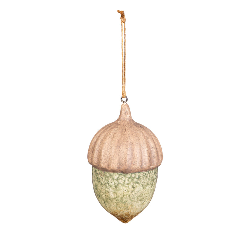 3.75" Ceramic Hanging Décor, Acorn,3otc051