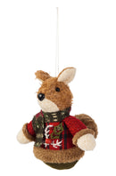 Woodland Icon Polyester Ornament, 5 ASST,3otf095