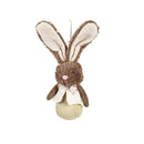 Bunny Blooms Hanging Décor Fabric Bunny, 9", Asst of 2, In Wood Tray