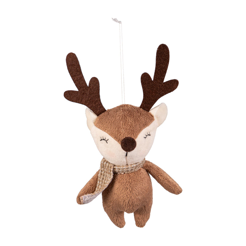 8.75" Fabric Reindeer Ornament,3otf227