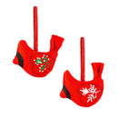 3.25" Fabric Cardinal Ornament