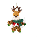 Joyful Traditions Ornament Christmas Character with Bells Fabric, Asst, 8"H