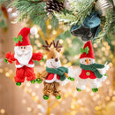 Joyful Traditions Ornament Christmas Character with Bells Fabric, Asst, 8"H