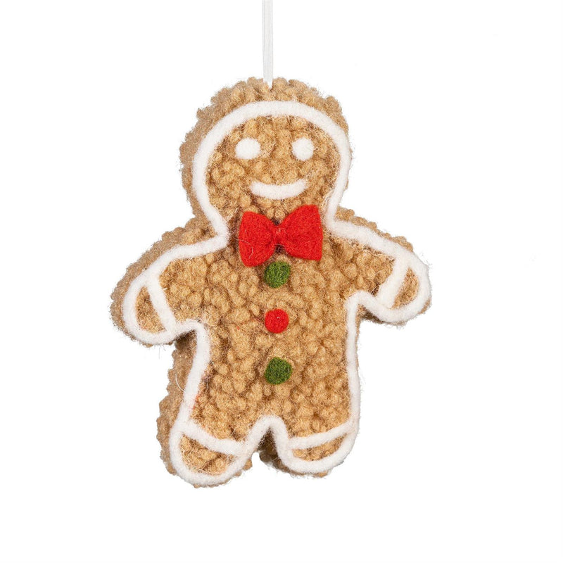 Baking Spirits Bright Ornament Gingerbread Fabric, Asst, 6.5"H