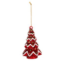 5" Glass Holiday Tree Ornament