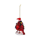 Holiday Cardinal Glass Ornament