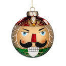 Joyful Traditions Ornament Nutcracker Round Glass, Asst, 3.75"H