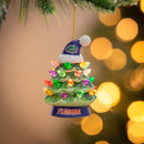 4" LED Ceramic Christmas Tree Ornament with Team Santa Hat, University of Florida