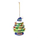 4" LED Ceramic Christmas Tree Ornament with Team Santa Hat, University of Florida