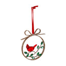 Metal Ornament with Cardinal