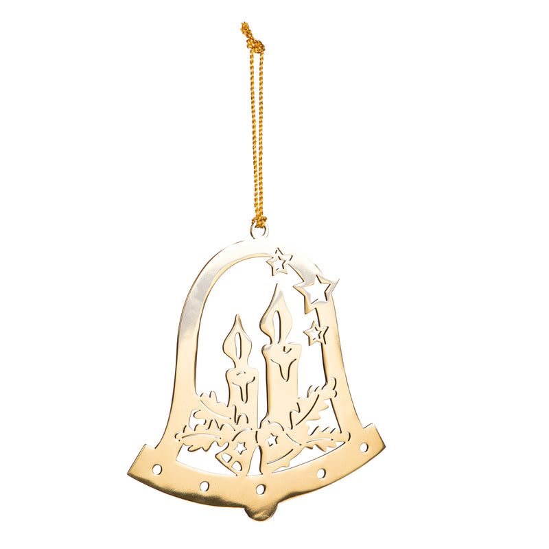 Metal Bell with Candle Ornament Set,3otm413