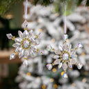 Season to Sparkle Ornament Snowflake with Gems Metal and Acrylic, 6"H
