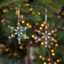 Season to Sparkle Ornament Snowflake with Gems Metal and Acrylic, 6"H