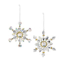 Season to Sparkle Ornament Snowflake with Gems Metal and Acrylic, 6"H