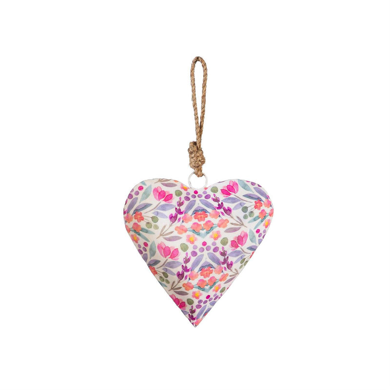 Petal Paradise Heart Shaped Metal Hanging Décor Set