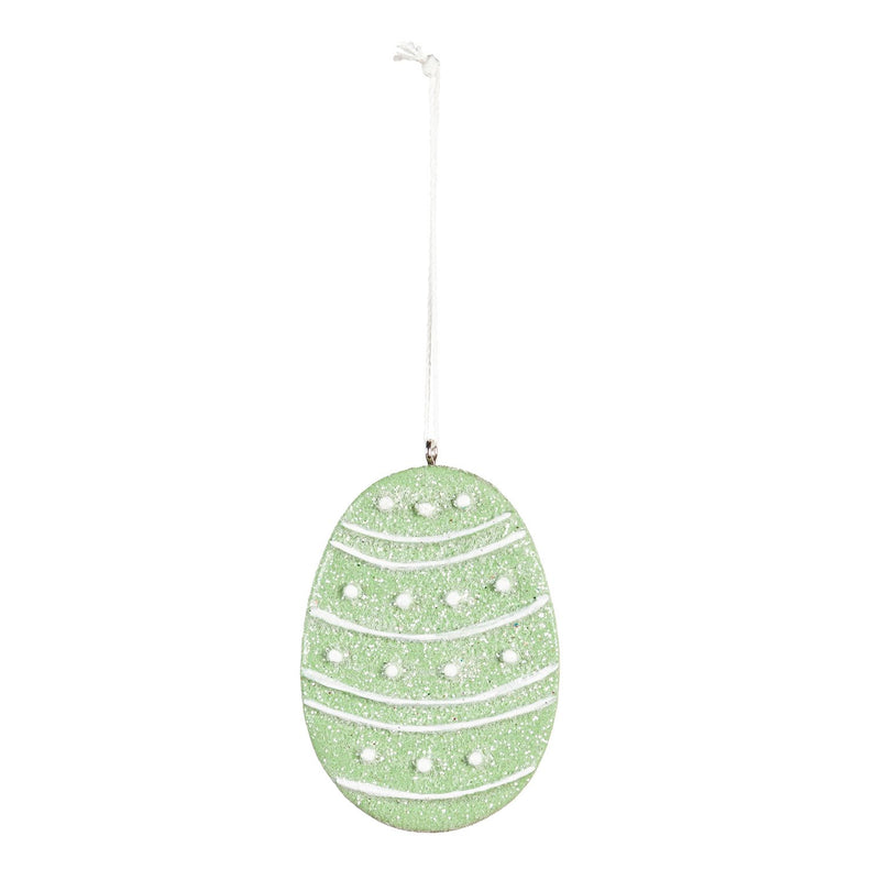 2.5" Egg Shaped Hanging Decor, 4 Asst.