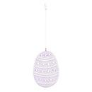 2.5" Egg Shaped Hanging Décor, 4 Asst.