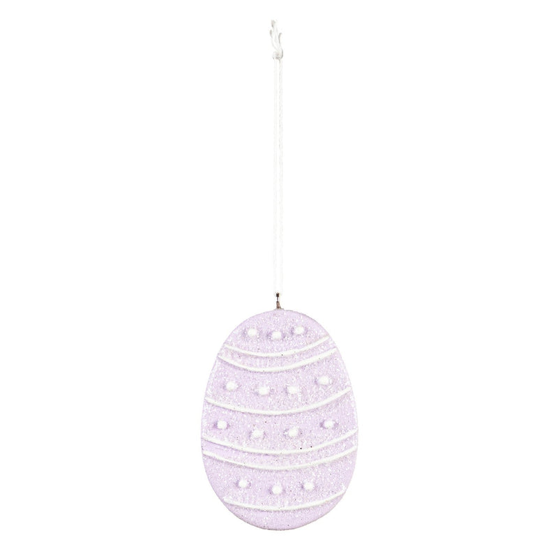 2.5" Egg Shaped Hanging Decor, 4 Asst.
