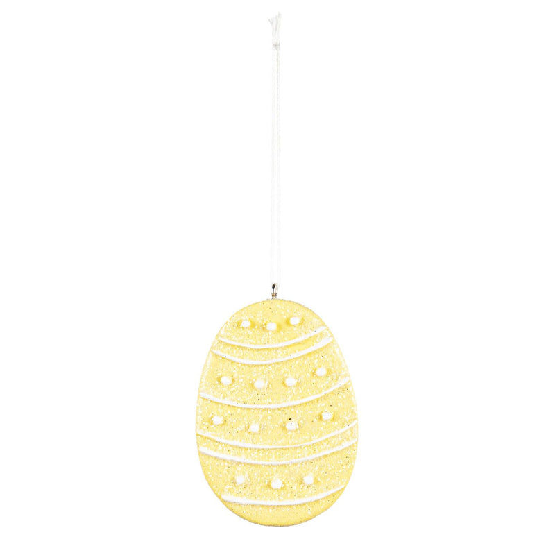 2.5" Egg Shaped Hanging Décor, 4 Asst.