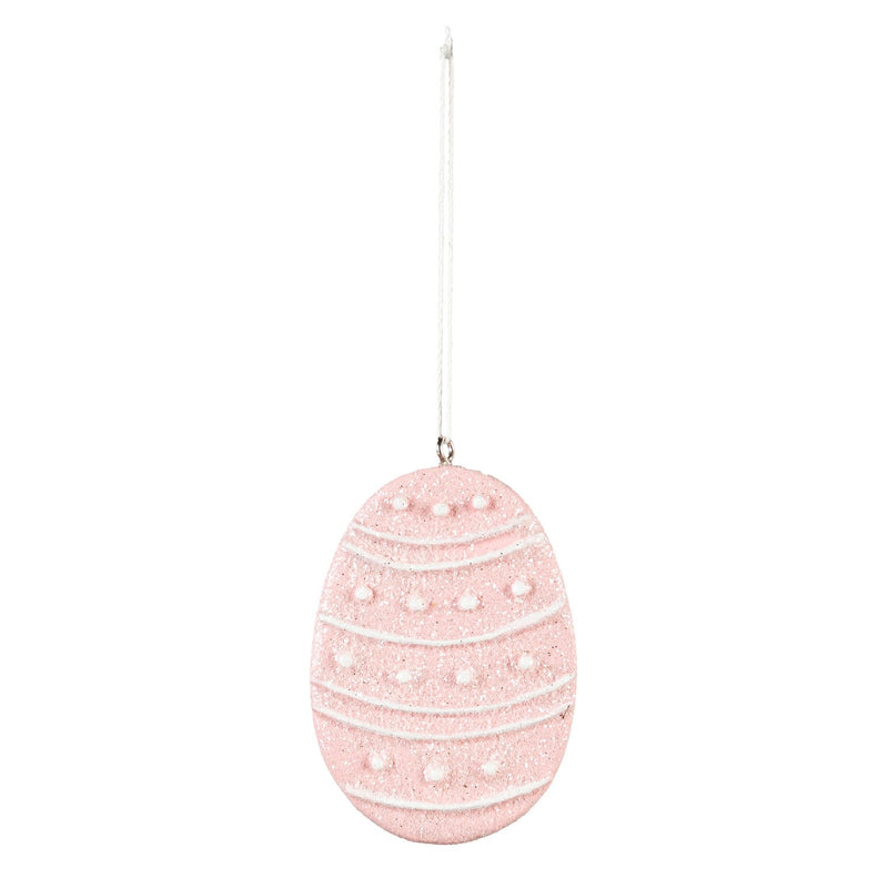 2.5" Egg Shaped Hanging Decor, 4 Asst.