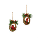 4.5" Resin Cardinal with Artificial Ornament