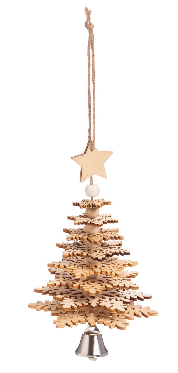 Wood Christmas Tree 3D Ornament,3otw053