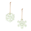 4" Wood Snowflake Ornament