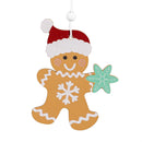 Baking Spirits Bright Ornament Wood Gingerbread, 3.25"H, Set of 9
