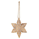 VivaStyle Ornament, Wood Ornament, Snowflake, Set of 2