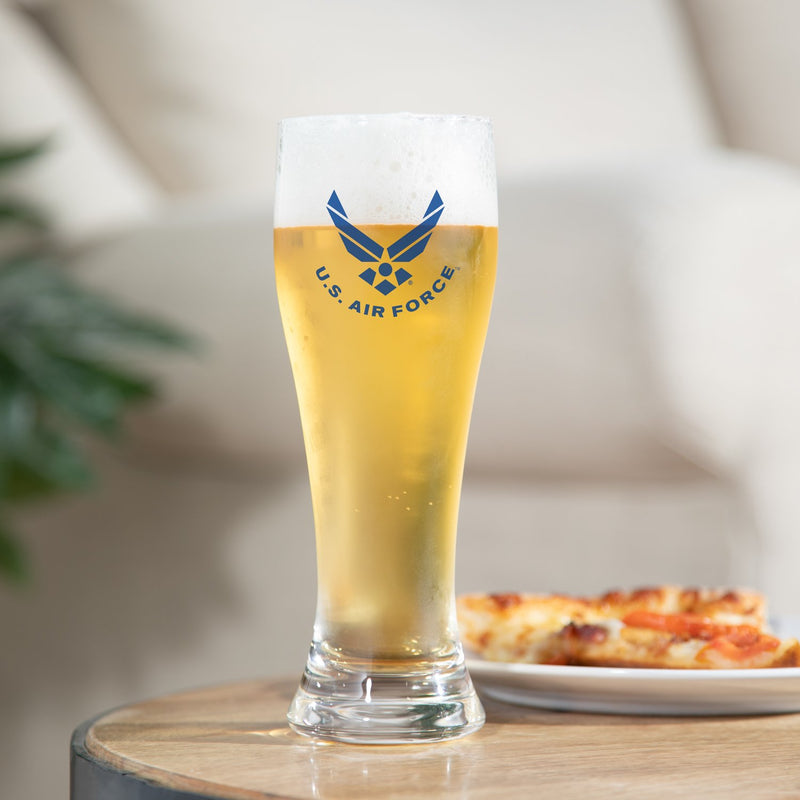 15oz Pilsner Glass with Gift Box, Air Force,3ptbc5064