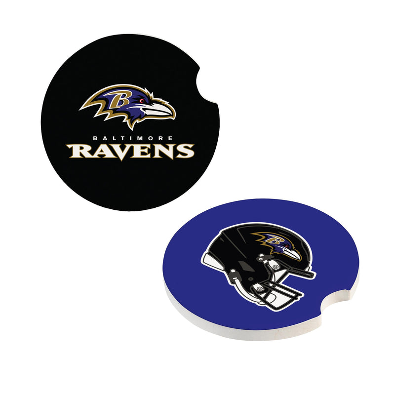 Baltimore Ravens Car Coaster Set, 2pc