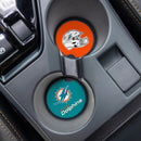Miami Dolphins Car Coaster Set, 2pc