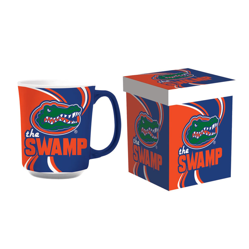 Evergreen Home Accents,University of Florida, 14oz  Ceramic with Matching Box,2.28x3.74x4.4 Inches