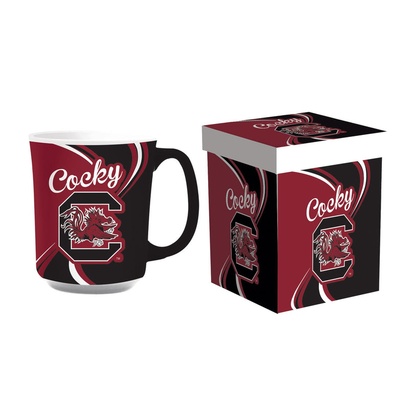 Evergreen Home Accents,University of South Carolina, 14oz  Ceramic with Matching Box,2.28x3.74x4.4 Inches