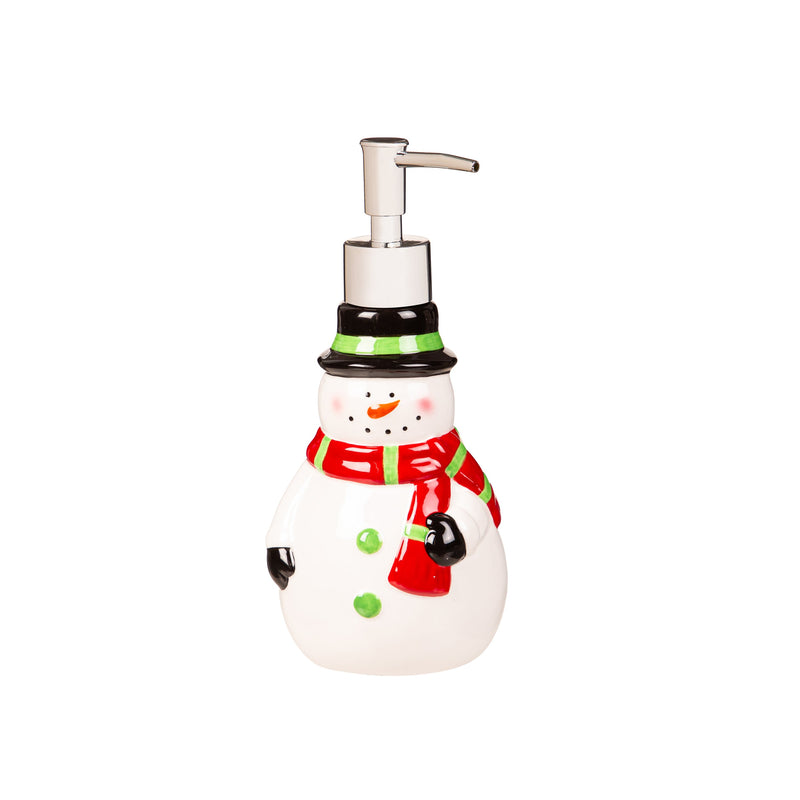 Ceramic Soap Dispenser, Reindeer/Santa/Snowman,3sdc004