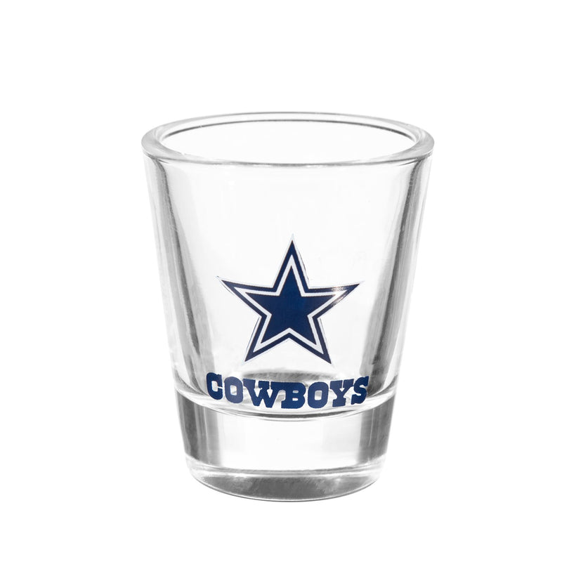 4-Piece Ceramic and Glass 2oz. Cup Set, Dallas Cowboys,3sg3808cgs