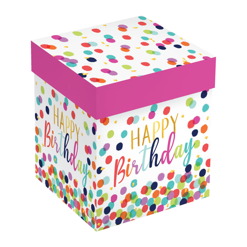 17 OZ Stemless Glass w/Box, Happy Birthday,3sl2344