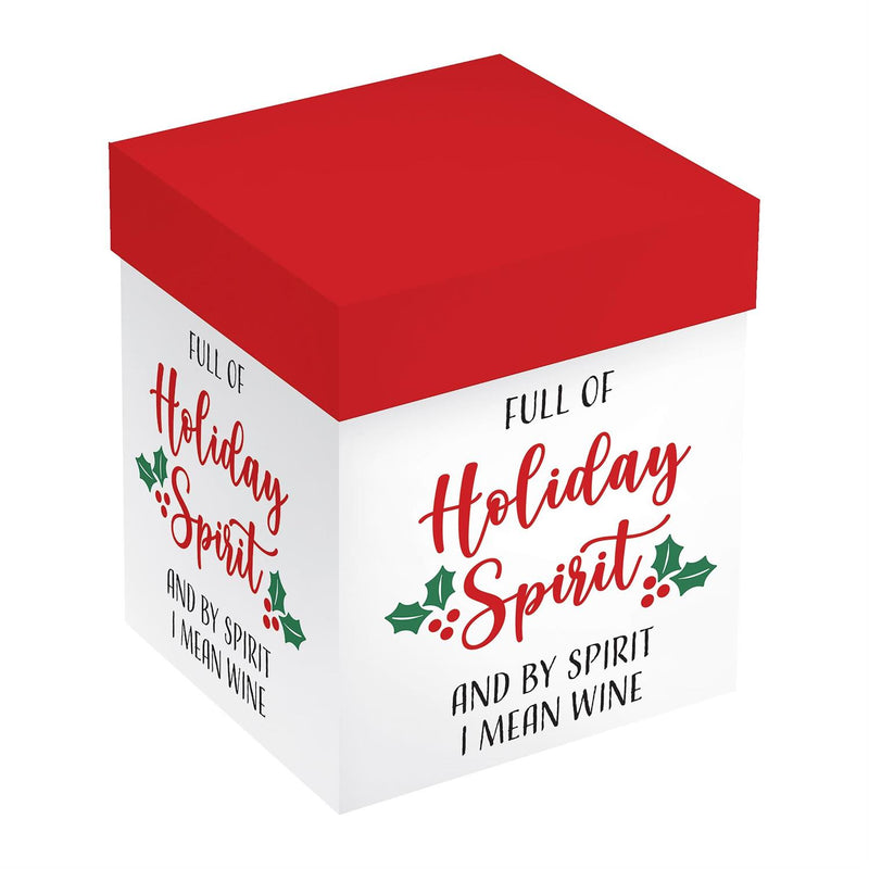 Christmas Vacation Wine Glass Stemless Glass, Holiday Spirit, 17oz, Gift Box