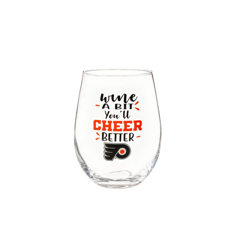 Philadelphia Flyers, 17oz Boxed Stemless Glass,3sl4370b