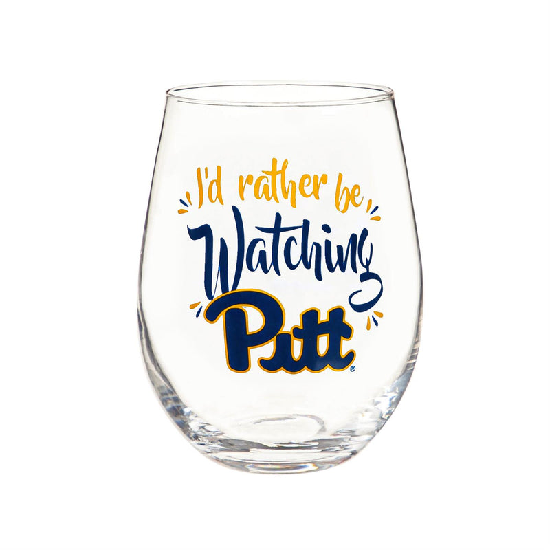 University of Pittsburgh, 17oz Boxed Stemless Glas